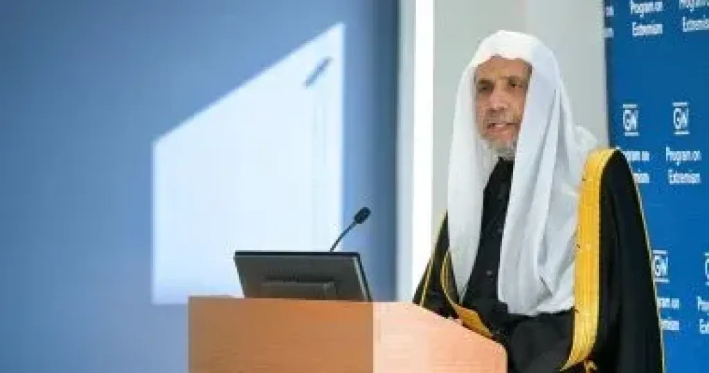 رئيس هيئة علماء المسلمين يحاضر في جامعة جورج واشنطن عن ”الكراهية .. وقيم الإسلام تجاه أتباع الأعراق والأديان”