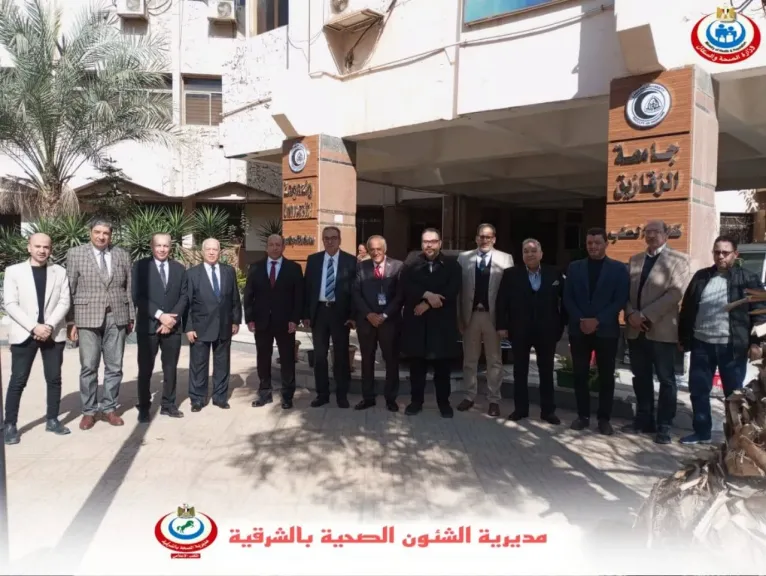 وكيل وزارة الصحة بالشرقية يلقي محاضرة لأطباء الامتياز بجامعة الزقازيق