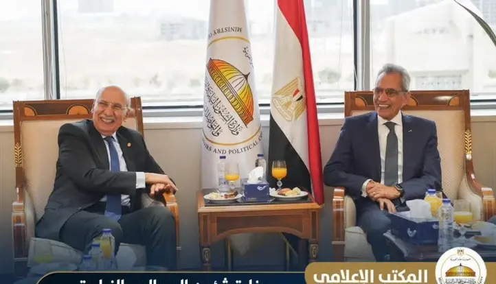 وزير الشئون النيابية يستقبل رئيس مجلس القضاء الأعلى ووفداً قضائياً لبحث سبل التعاون