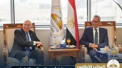 وزير الشئون النيابية يستقبل رئيس مجلس القضاء الأعلى ووفداً قضائياً لبحث سبل التعاون