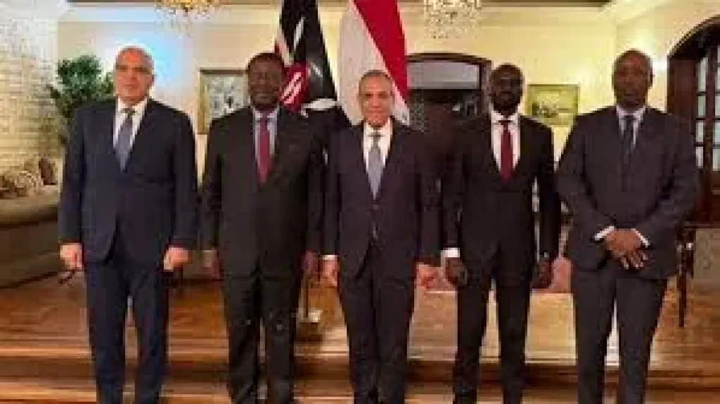 وزير الخارجية يبحث مع وزراء كينيين تعزيز التعاون بإدارة الموارد المائية