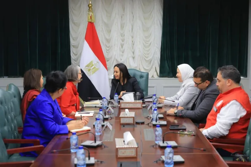 وزيرة التضامن تلتقي رئيسة الاتحاد الدولي لجمعيات الصليب الأحمر والهلال الأحمر