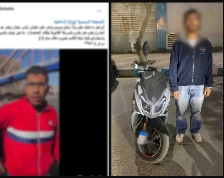 ضبط قائد دراجة نارية تعدى بالسب وهدد بتحطيم سيارة بسبب أولوية المرور بالإسكندرية
