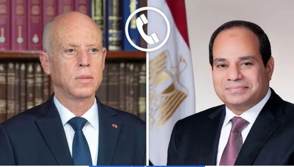 الرئيس السيسي يتلقى اتصالًا هاتفيًا من نظيره التونسي