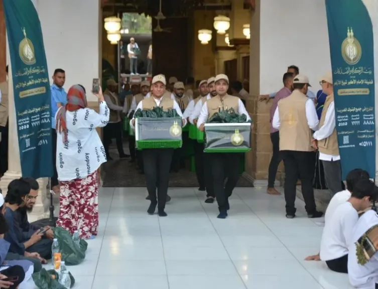 غدًا.. «بيت الزكاة والصدقات» يوزع 10 آلاف وجبة متكاملة يوميًا على الصائمين في الجامع الأزهر