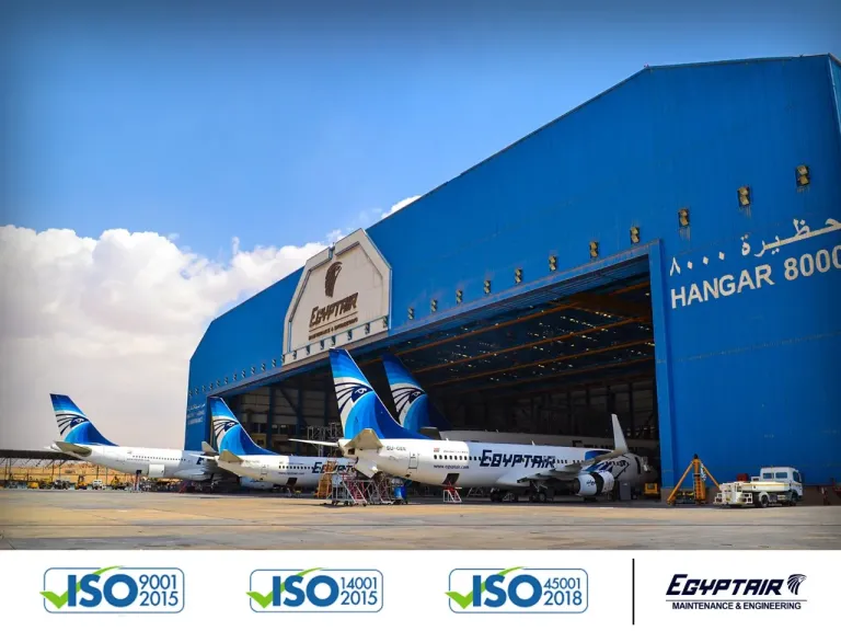 ترسيخاً لمعايير الجودة العالمية .. مصرللطيران للصيانة والأعمال الفنية تجدد اعتمادات “أيزو” دون ملاحظات