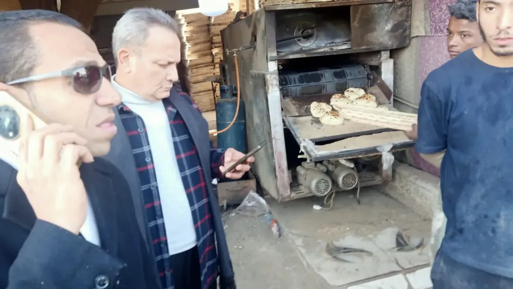 مديريه العمل  بالتفتيش على المنشات التجاريه والصناعيه بأسيوط