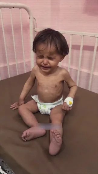 بين سوء التغذية والمثانة العصبية.. الطفل محمد زنون يصارع الموت في غزة