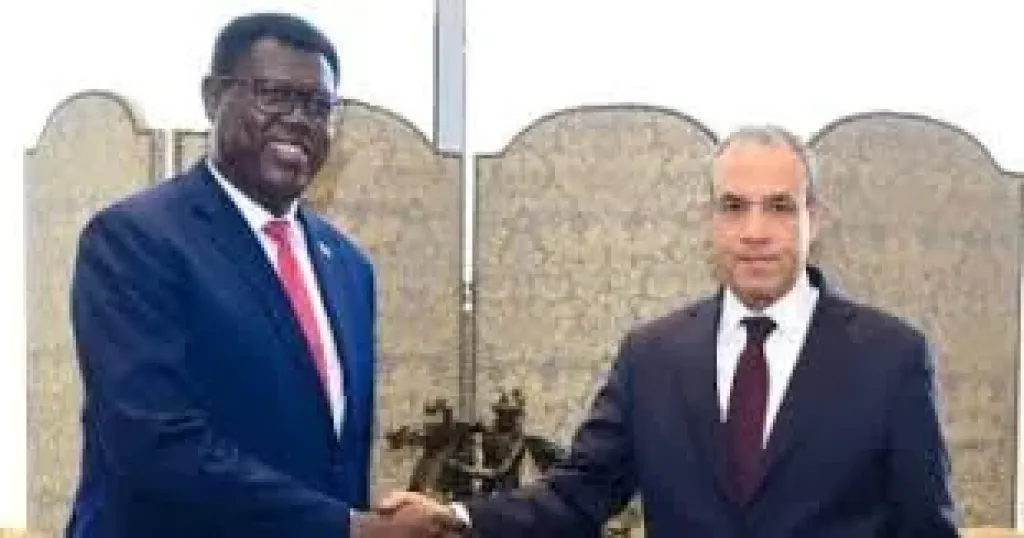 وزير الخارجية يؤكد لنظيره الجنوب سودانى أهمية تعزيز التعاون بين دول حوض النيل