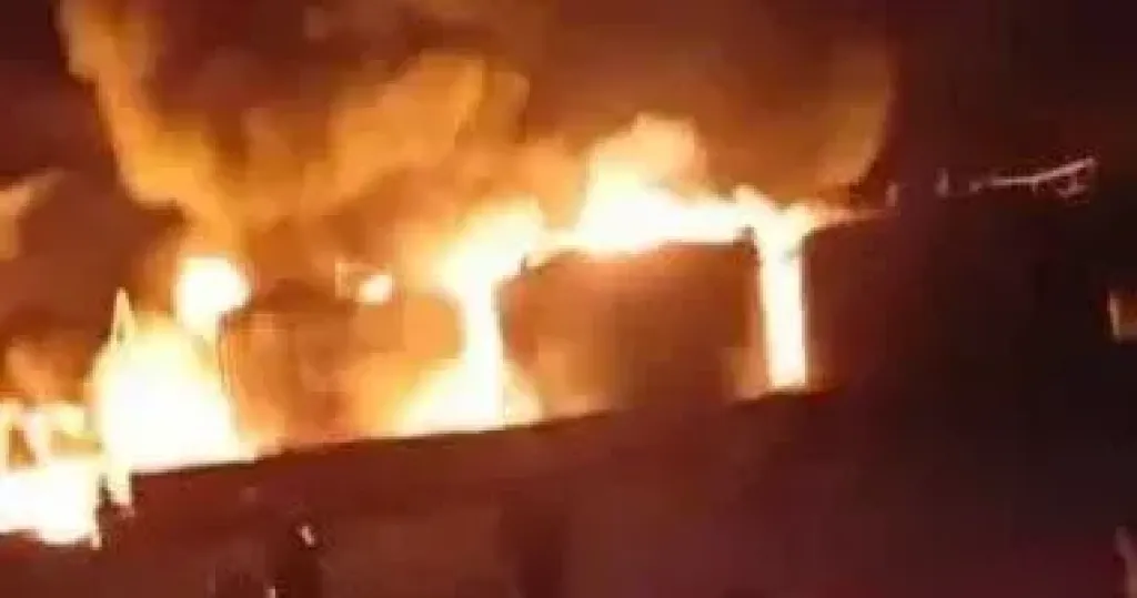 حريق مزرعة دواجن جرّاء انفجار أسطوانة غاز بقرية سلامون القماش بالمنصورة