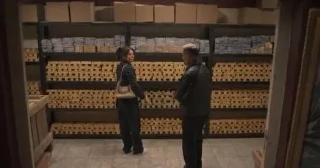 مسلسل أولاد الراعى الحلقة 9.. ماجد المصرى يخبر أمل بوشوشة بمكان ثروته