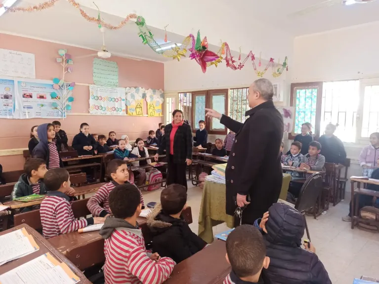 مبادرة ” 30 يوم للتعليم الابتدائى ” تواصل فعالياتها بمدارس أسيوط