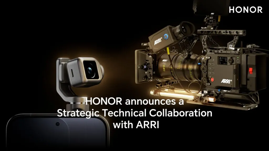 HONOR  و ARRI  تعلنان عن تعاون تقني رائد لإدماج علوم الصورة السينمائية في هواتف الجيل القادم
