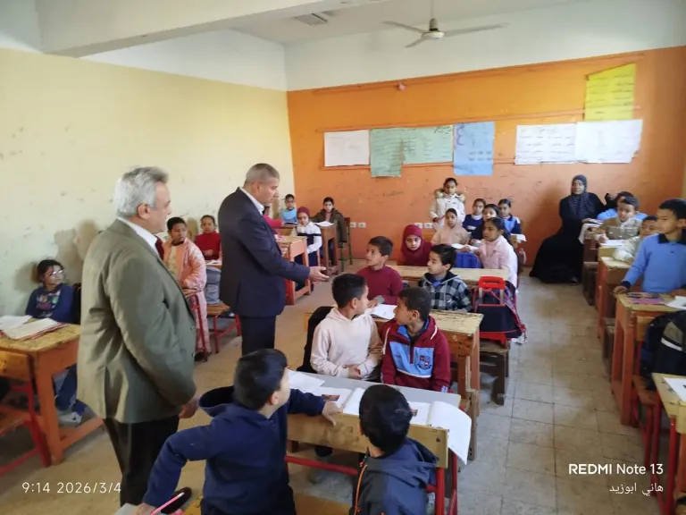 تعليم الشرقية :وكيل الوزارة يتابع 6 مدارس بادارة كفر صقر التعليمية