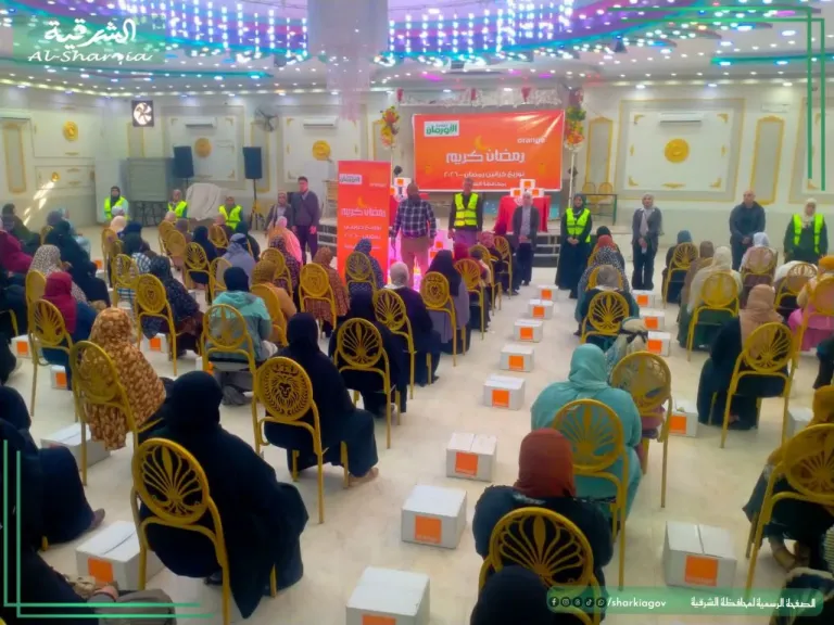 محافظ الشرقية توزيع ٤٠٠ كرتونة مواد غذائية بمركز الحسينية