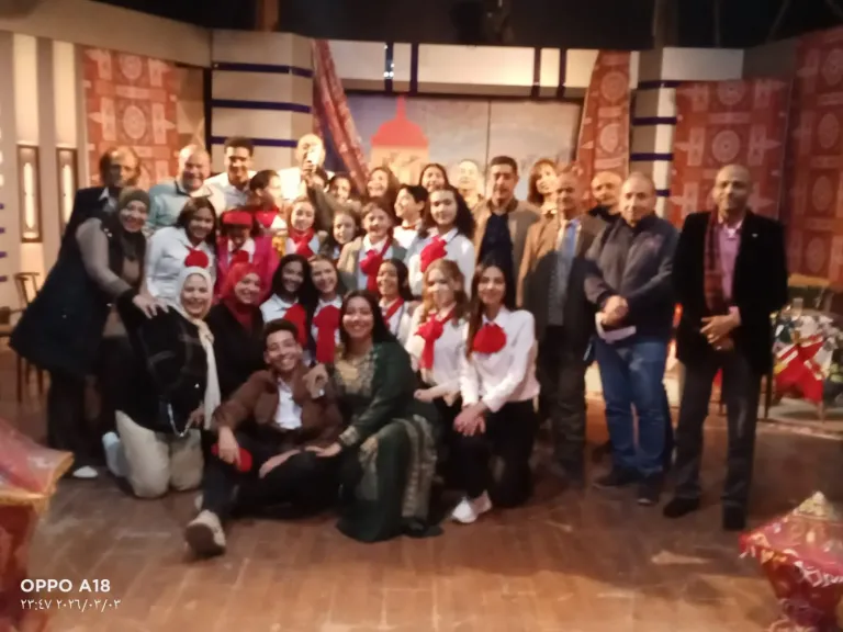 كورال ومواهب وإعلاميين فى الخيمة الرمضانية بالدلتا