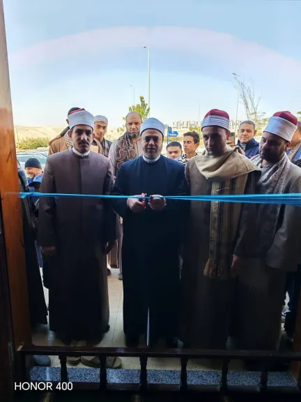 افتتاح مسجد عباد الرحمن الرحيم بمدينة ناصر الهضبة الغربية التابع لإدارة أوقاف