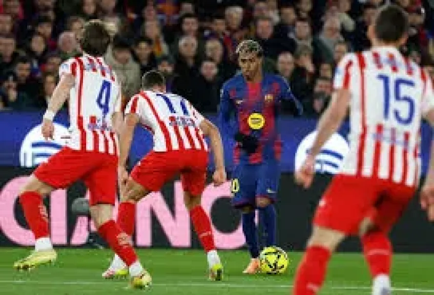 رياضة لامين يامال يقود هجوم برشلونة أمام أتلتيك بيلباو بالدوري الإسباني