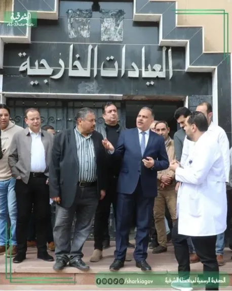 جانب من زيارة المستشقى 