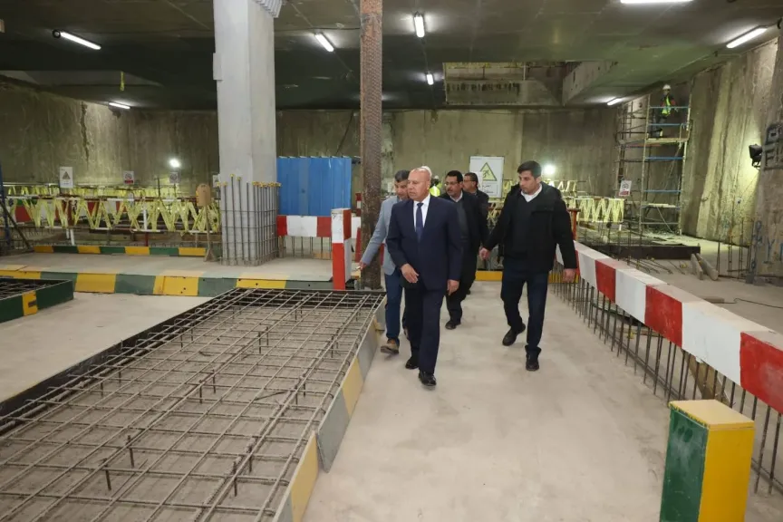 وزير النقل يتابع أعمال محطة الملك الصالح بالخط الرابع للمترو