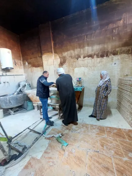 حملة تفتيشية على المخابز البلدية بقرية مازورة تسفر عن تحرير 8 محاضر تموينية متنوعة