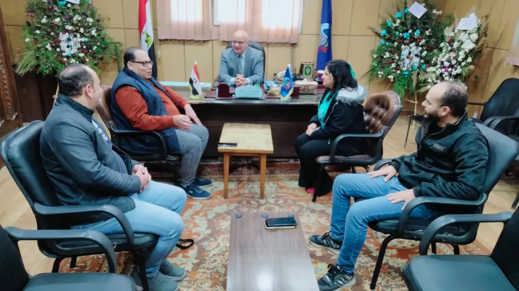 وكيل زراعة البحيرة  يستقبل وفد التحالف الوطنى للعمل التنموى