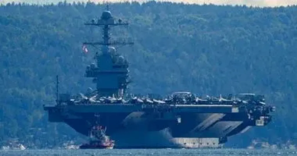 الجيش الأمريكى: حريق على متن حاملة الطائرات ”يو إس إس جيرالد فورد”