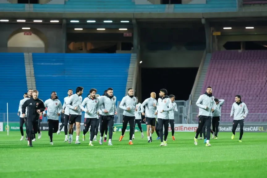 الأهلي يختتم مرانه الرئيسي استعدادًا لمواجهة الترجي في دوري أبطال إفريقيا