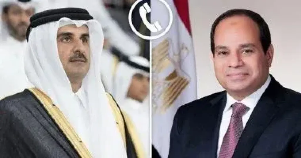 مير قطر يشكر الرئيس السيسى لحرصه الدائم على التضامن مع دول الخليج كافة