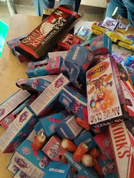 ضبط 1.5 مليون قطعة ألعاب نارية خلال حملات أمنية بالمحافظات