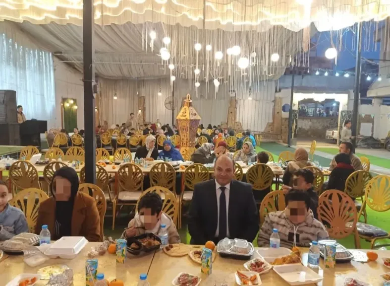 حفل إفطار جماعي وفقرات ترفيهية ل٢٢٠ طفلاً من الأيتام بكوم حمادة في أجواء رمضانية