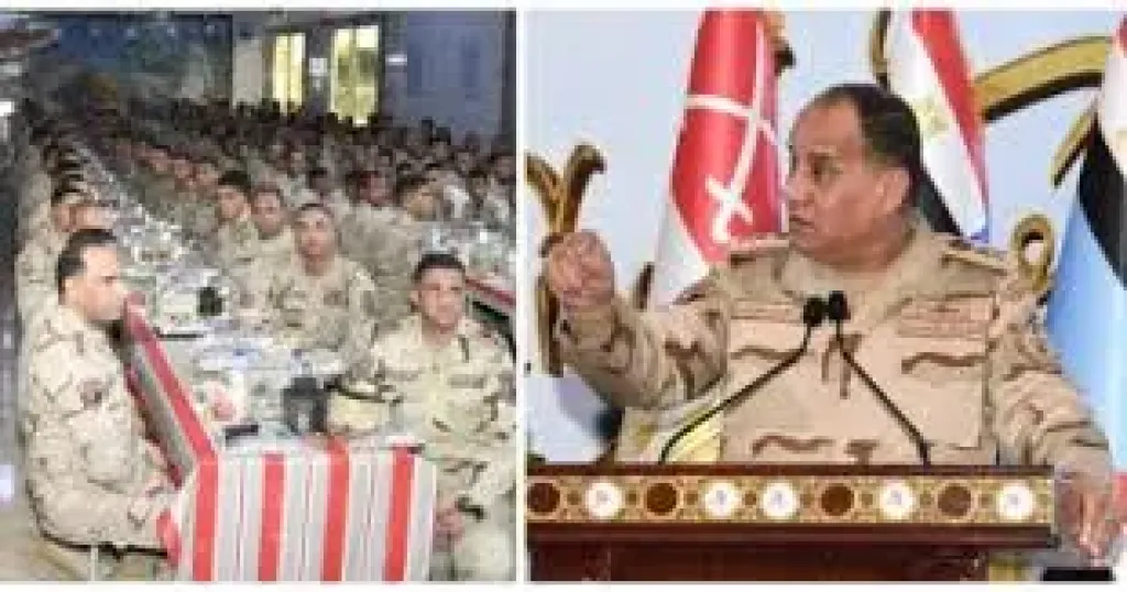 الفريق أشرف سالم زاهر يلتقى مقاتلى الجيش الثالث الميدانى وقوات شرق القناة