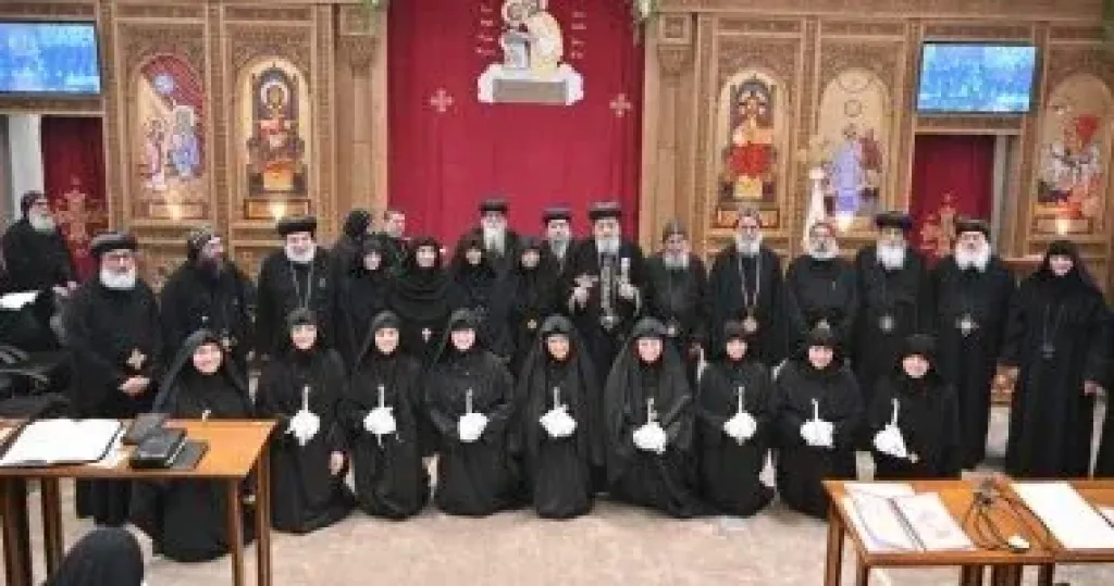 البابا تواضروس الثاني يرسم 9 راهبات جديدات لأديرة مصر وأستراليا في احتفال كنسي