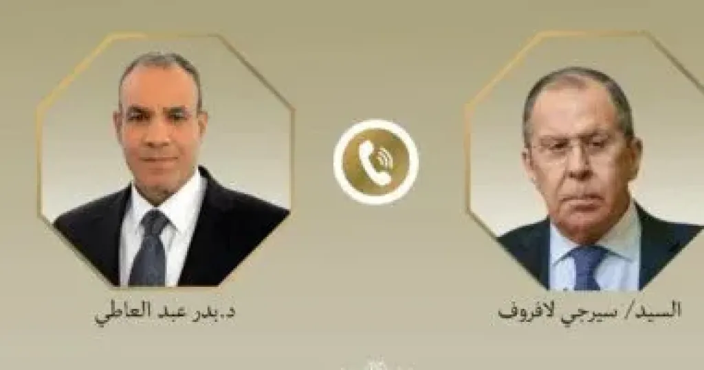 وزير الخارجية يبحث مع نظيره الروسى جهود خفض التصعيد بالإقليم