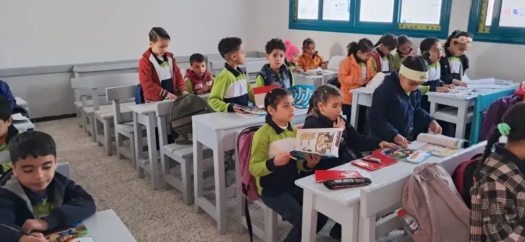 إنتظام الدراسة بجميع مدارس البحيرة عقب إنتهاء أجازة عيد الفطر