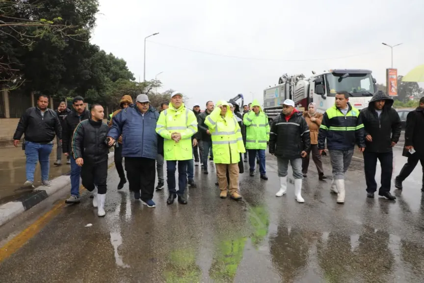 محافظ القاهرة وجولة تفقدية لمتابعة والإشراف على جهود الأجهزة التنفيذية لرفع تراكمات الأمطار