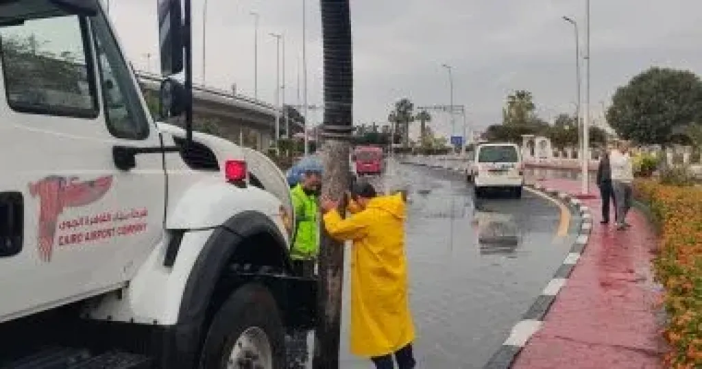 استعدادات مكثفة بمطار القاهرة الدولى لمواجهة التقلبات الجوية