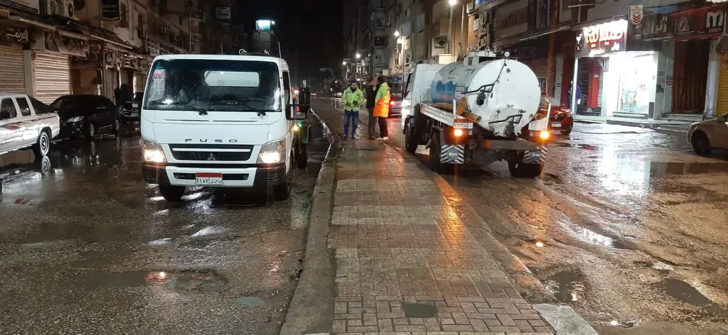 لليوم الثاني البحيرة تواصل جهودها لمواجهة تداعيات الطقس السيئ