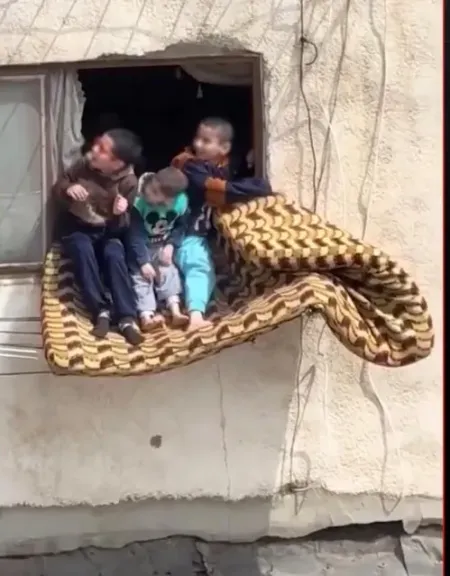 فيديو صادم في الإسكندرية، أطفال على حافة الخطر خارج شباك شقة مرتفعة