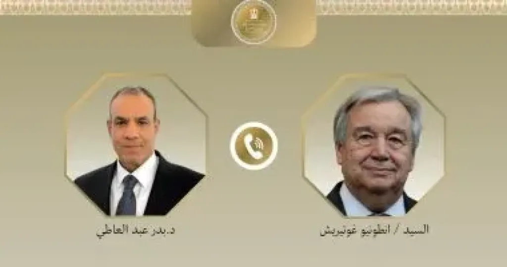 وزير الخارجية وسكرتير الأمم المتحدة يبحثان تطورات الأوضاع فى الشرق الأوسط