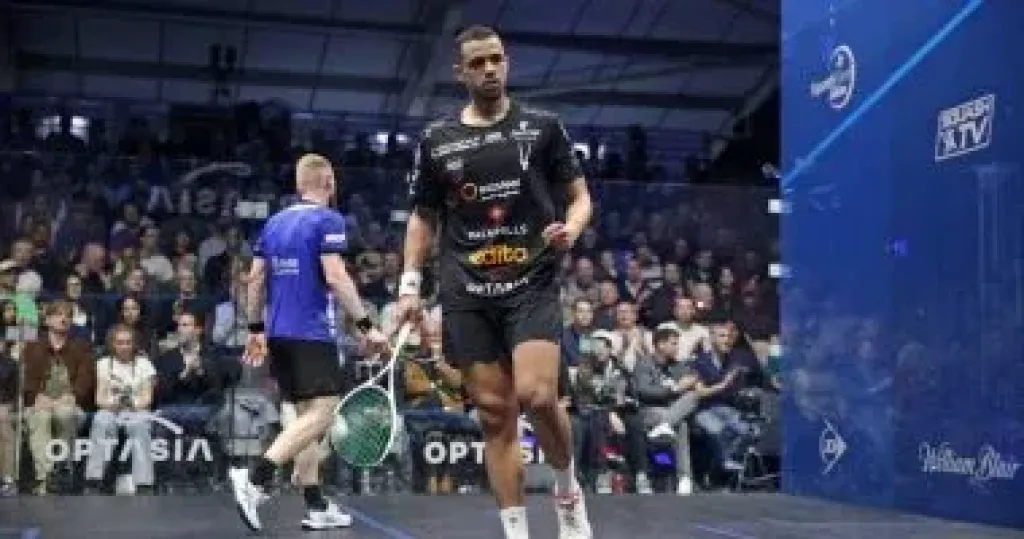 مصطفى عسل يتأهل لنهائي بطولة أوبتاسيا للاسكواش