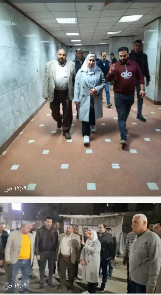 نائبة محافظ الشرقية في جولة تفقدية لمستشفى وشوارع ديرب نجم لمتابعة تنفيذ قرار غلق المحال.