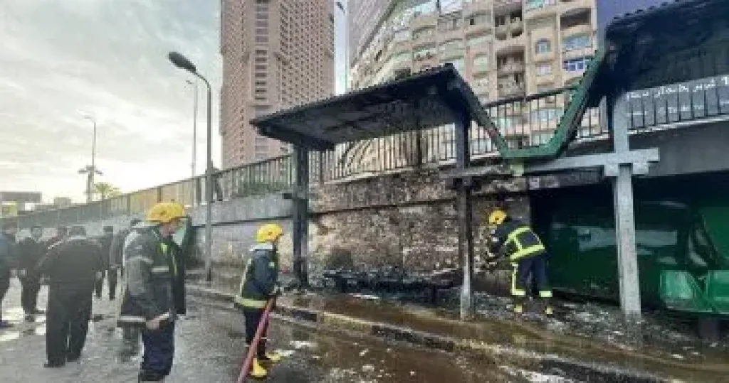 إخماد حريق اندلع داخل مخزن فى مدينة 6 أكتوبر