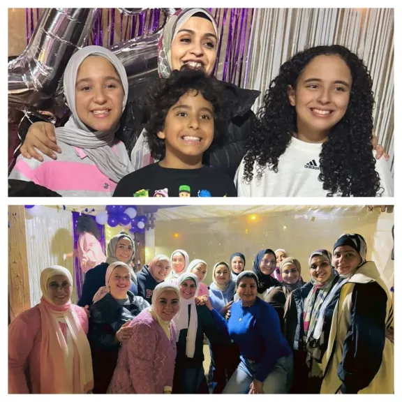 فرحة على أنغام الصداقة.. عيد ميلاد مميز لتوأم فريق سباحة الأهلي