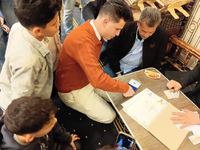 االكاتب الصحفى سمير البرعى : يهنئ ابن شقيقته بعقد القرآن