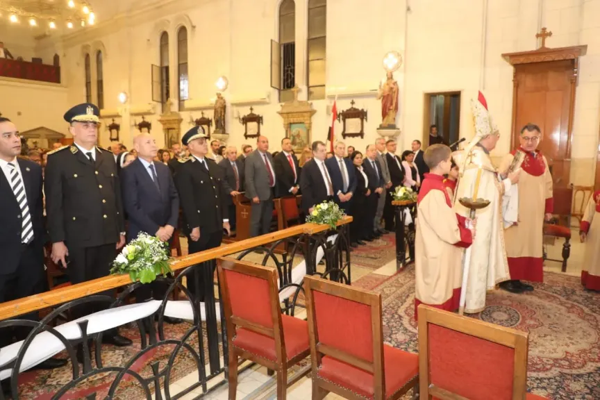 محافظ القاهرة يشهد احتفال بطريركية الأرمن الكاثوليك بعيد القيامة