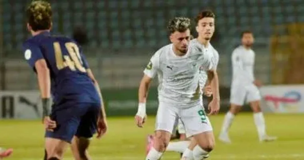 زمراوى يسجل هدف تقدم المصرى على الزمالك فى الدقيقة 12