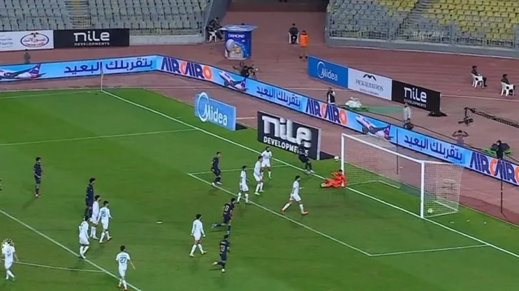 سجل عدي الدباغ لاعب الزمالك  هدف التعادل في مرمى المصري