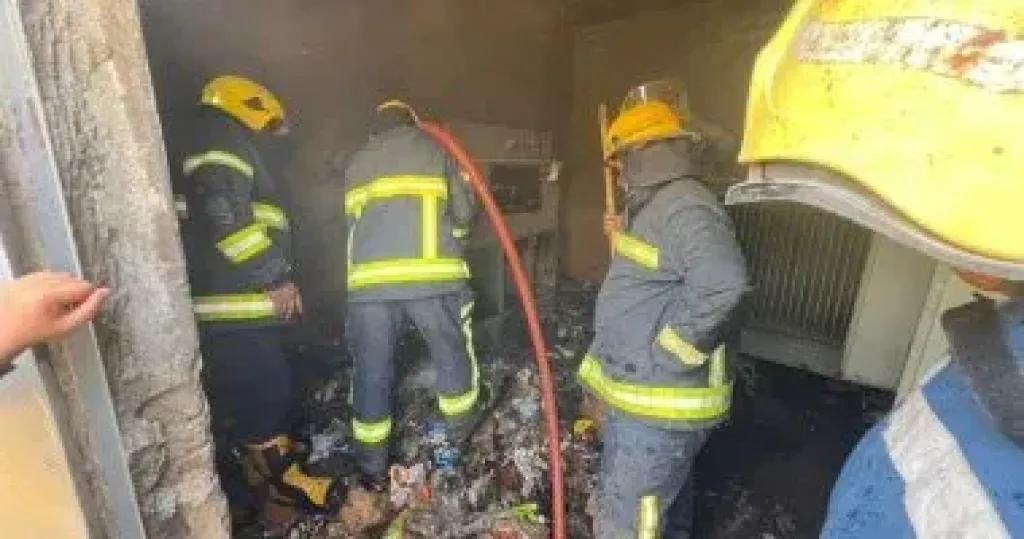 إخماد حريق داخل فيلا فى حلوان دون إصابات