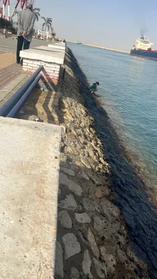 تلوث ممشى بور توفيق بالسويس وبرلماني يطالب بالتحقيق والمحاسبة